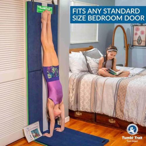 Tumbl Trak Handstand Homework Gymnastics Door Mat for Kids Home Training - color: Pink