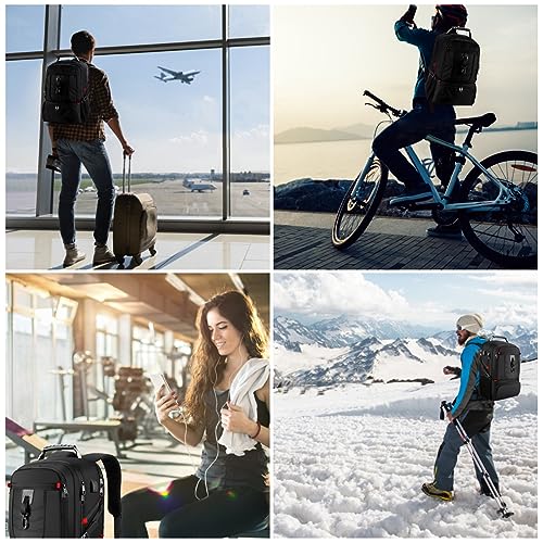 Boy School Backpack with Shoe Compartment,Gym Backpack with 17.3 inch Laptop Compartment for Men Women,Teens Bookbag College Student Travel Mochilas Escolares para Adolescentes - size: 17.3in