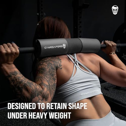 Gymreapers Barbell Squat Pad - Protective Bridge Pad For Hip Thrust, Squats, Lunges - Hip Support, Neck Protection For Bar - color: Black