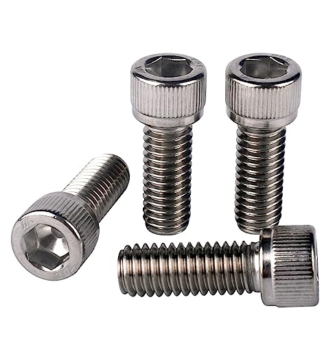 3/8-16 x 1 Allen Hex Socket Head Screw Bolt, 304 Stainless Steel 18-8, UNC Machine Full Thread, Pack of 10 - size: 3/8-16 x 1" (10 PCS)