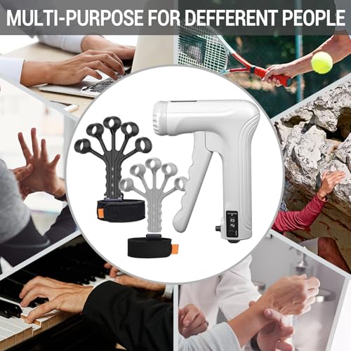 Hand Grips Strengthener, Forearm Strength Trainer- Adjustable Resistance 11-220Lbs Hand gripper with Counting,Finger Exerciser,Hand Extension Exerciser for Muscle Building and Injury Recover Combo Set - color: White Combo Set