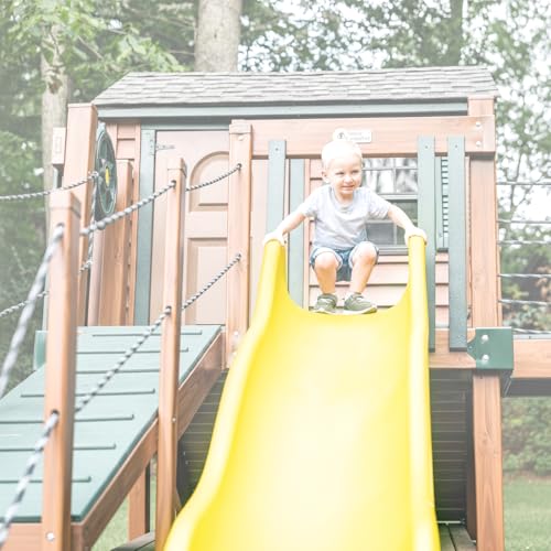 TUSK Avalanche 10 ft Rotomolded Playset Slide, Yellow - color: Yellow, size: 10 ft