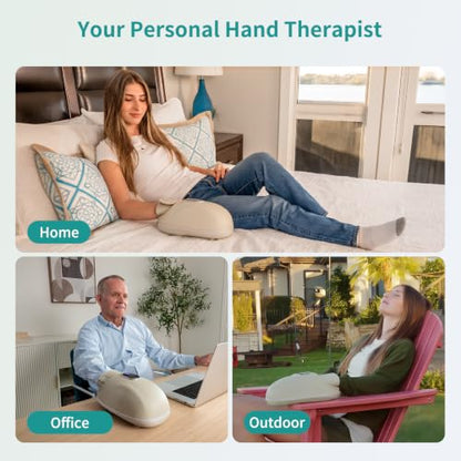 Nekteck Hand Massager with Heat and Compression, Hand and Wrist Pain Relief | FSA&HSA Eligible, Hand Massager For Arthritis & Carpal Tunnel, Senior Friendly, Portable for Home Office, Gift for Men Women