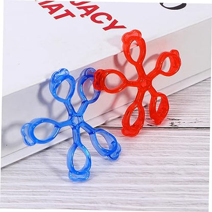 LIOOBO 3PCS Finger Strength Trainer Set Adjustable Resistance Finger Exerciser Hand Rehabilitation Tool for Guitar Players Rock Climbing and Strength Training (Yellow Red Blue)
