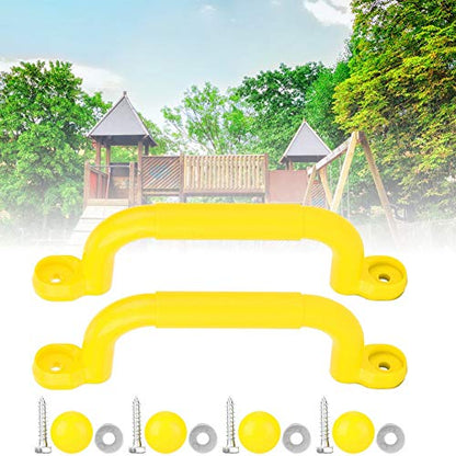 VGEBY1 Climbing Frame Handles, Plastic Kids Children Playground Safety Non-Slip Handle Swing Toy Accessories - color: Yellow