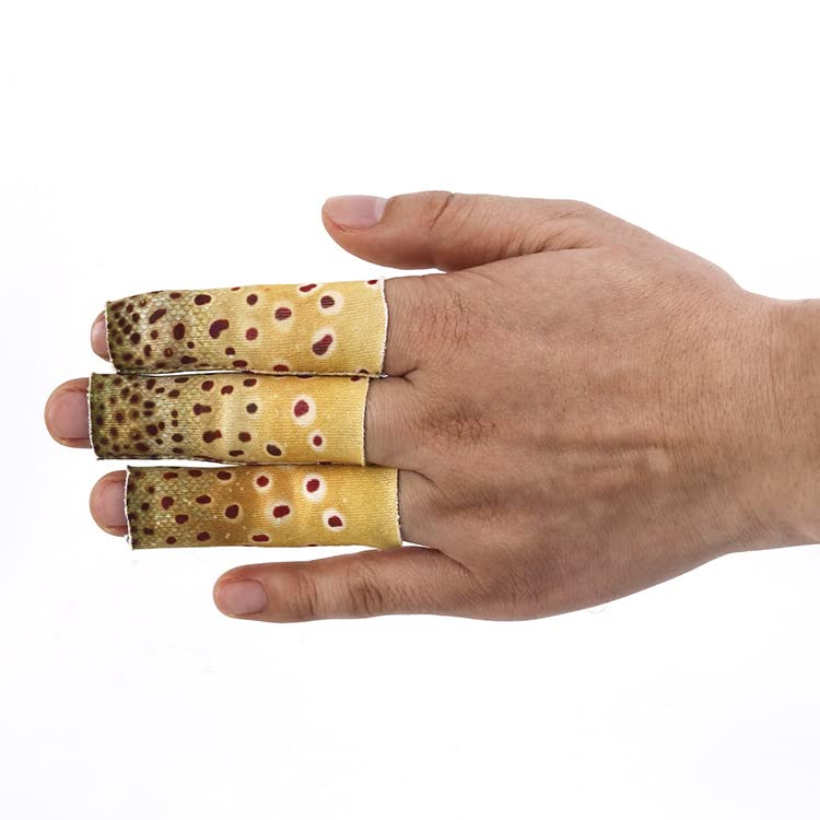 Fishing Finger Protector 3Pcs - color: Yellow fish skin pattern