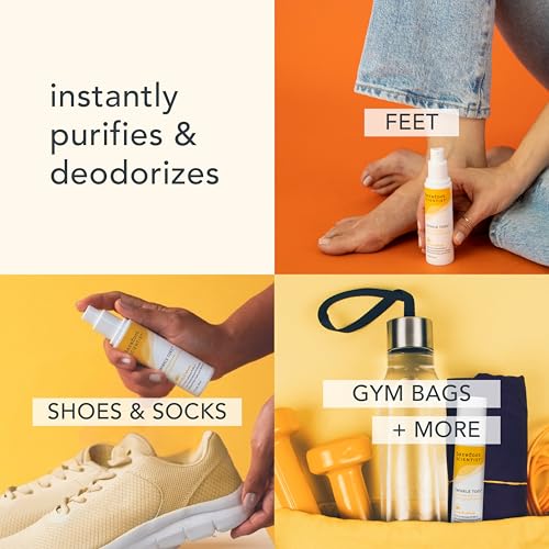 Barefoot Scientist - Twinkle Toes Foot Deodorizing Purification Spray (1.7 Ounce) - Foot Deodorant, Disinfects Smelly Shoes, Hypoallergenic, Phthalate Free, Paraben Free (Lavender, Tea Tree)