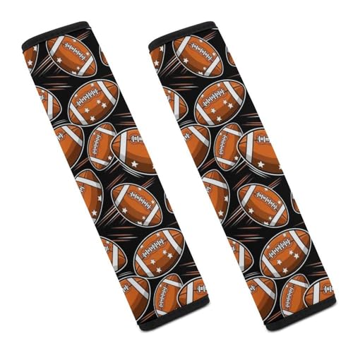 2 Pack Universal Fit Seat Belt Cover for Child, Stroller Pushchair High Chair, Football Rugby Sports Automotive Seat Belt Protector, Pressure Relief - color: Pattern 809