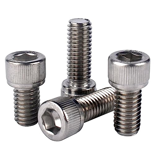 1/4-20 x 1/2" Allen Hex Socket Head Screw Bolt, 304 Stainless Steel 18-8, UNC Machine Full Thread, Pack of 20 - size: 1/4-20 x 1/2" (20 PCS)