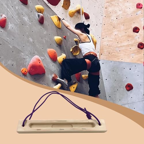 Vaveren Rock Climbing Climbing Training Portable Mountaineering Equipment Wooden for Climbers Pull Hold, 15mm 20mm 15mm