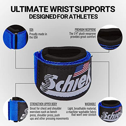 Schiek Sports Model 1100 WS Ultimate Weightlifting Wrist - color: Blue