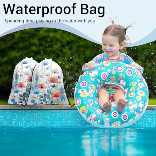 Gymnastics Grip Bag Lightweight Small Drawstring Grip Bags for Gymnasts - color: Blossom Floral-multi