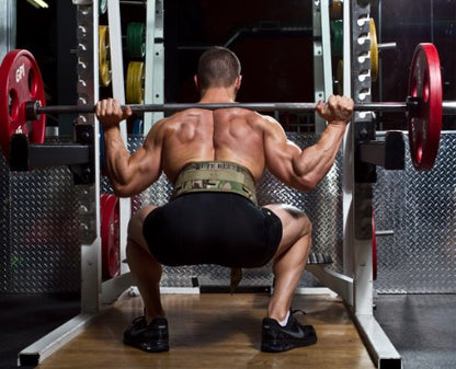 Nylon Dip Pullup Squat Belt (Camo, Medium)