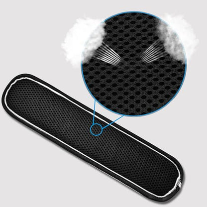 Ultra Thick & Breathable Universal Shoulder Pad Cushion for Bag - Long & Comfort - color: Black&white