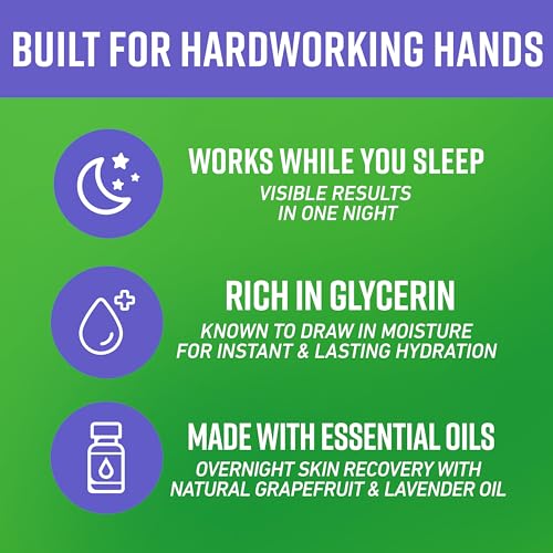 O'Keeffe's Working Hands Hand Cream Plus Night Treatment Cream Bundle - 3 oz Tubes (2 total) - Repairing Skincare for Cracked, Dry Hands - size: 3 Ounce (Pack of 2), style: 3oz Set