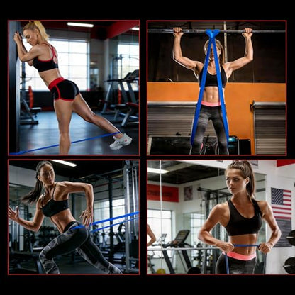 Nexora Heavy Resistance Bands，29KG-79KG，65LBS-175LBS，82 Inch Natural Rubber，Thickness 0.2Inches，Width 2.5Inches, Auxiliary Pull-Up