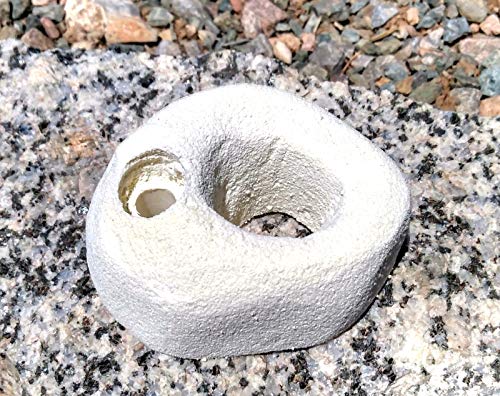 Large Finger Pocket Polyurethane Bolt-On Rock Climbing Wall Hand Hold - color: white