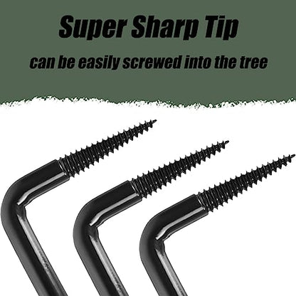 Highwild 4-Inch Screw-in Tree Step Blinds Step Up Climbing Tree - Pack of 8 | 800 LBS Rated Anti-Slip Climbing Steps with Sharp Self-Tapping Threads and Knurled Grip for Hunting