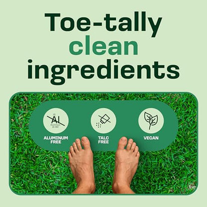 Foot & Shoe Deodorizer Powder Spray - Talc-Free, Vegan, Non-Aerosol Mess-Free Spray - Absorbs Sweat & Fights Odor with Bamboo & Tapioca - Long-Lasting Freshness & Comfort (Eucalyptus Mint)