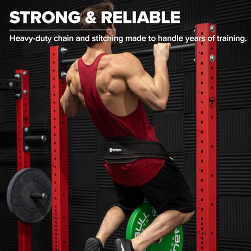 Dip Belt for Weightlifting - Weight Dipping Belt for Lifting Weights - Heavy Duty for Weighted Pull up, Dips, Squats, Hips, Pullups - For Men and Women