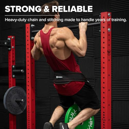 Dip Belt for Weightlifting - Weight Dipping Belt for Lifting Weights - Heavy Duty for Weighted Pull up, Dips, Squats, Hips, Pullups - For Men and Women
