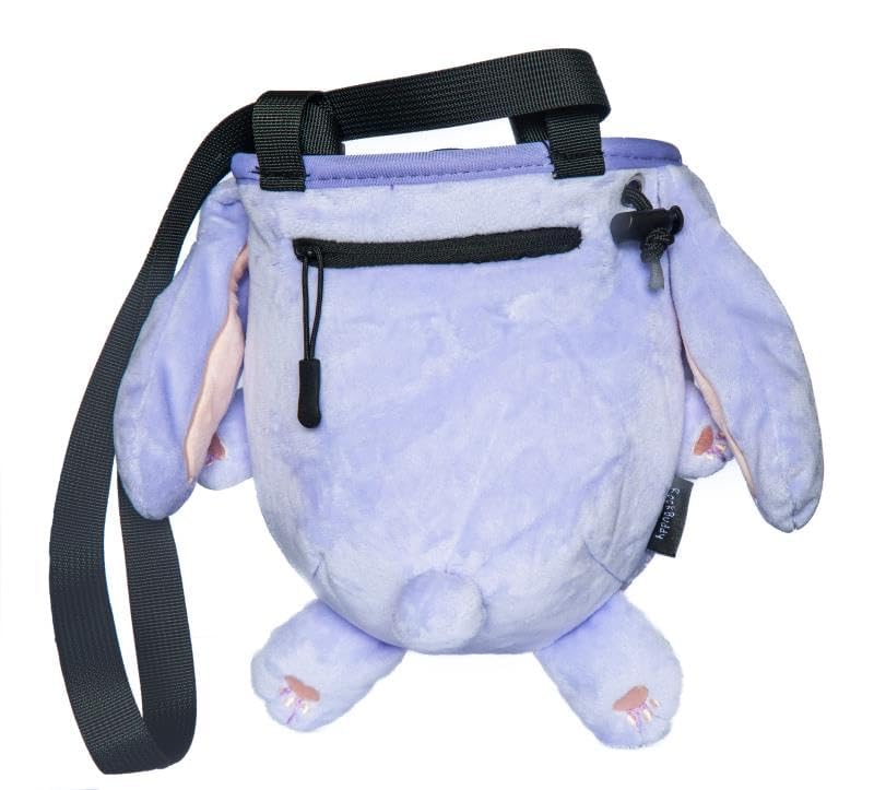 Chalk Bag for Rock Climbing - Bouldering Chalk Bucket with Quick-Clip Belt, Zipper Pocket and Brush Holder (Rabbit)