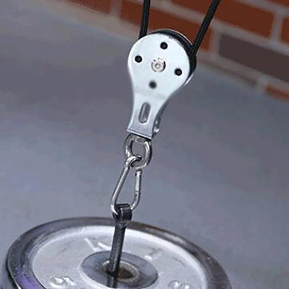M8 Hanging Ring Mute Pulleys Bearing Wheels DIY Fitness Sports Lifting Pulley Wire Rope Rolling Wheel Fitness Accessories