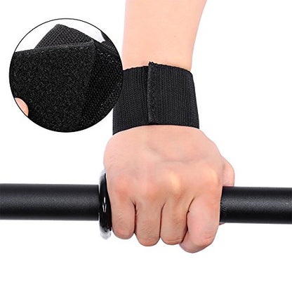 Weight Lifting Straps with Hook | Wrist Support for Heavy Lifting/Deadlifts/Pull - Ups | Adjustable Gym Hook Grip Strap | Helps Avoid Grip Loss & Wrist Strain