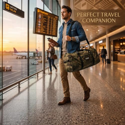 Heavy Duty Cargo Duffel Large Sport Gear Drum Set Equipment Hardware Travel Bag Rooftop Rack Bag - color: Camouflage, size: 30" x 15" x 15"