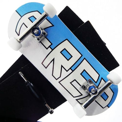 P-REP V2 Pro Performance Complete Wooden Fingerboard kit with Urethane Wheels and Bushings 34mm - Large Logo - color: Large Logo