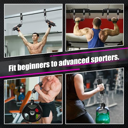 Pull Up Climbing Hold Grips Training Set | Non-Slip, 330 lbs Capacity, Two Different Ways to Workout, Builds Finger, Forearm, Core and Back Strength