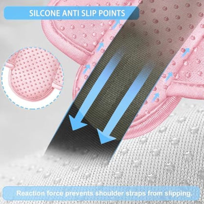ZINZ 2-Pack Universal Shoulder Pad with Ultra Thick Cushion for Bag Luggage Bag Crossbody, Plus Long & Anti-Slip & Breathable,Pink - color: Pink