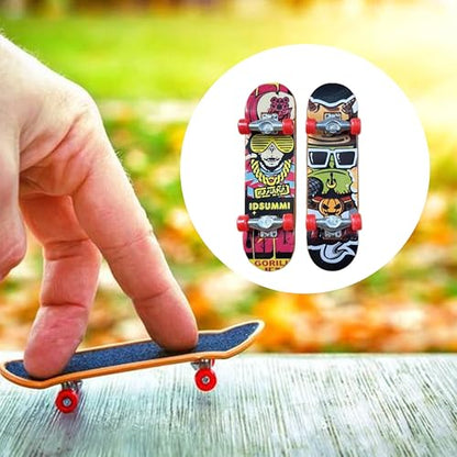 Fingerboard Skate Park Kit with 8 Skatepark Deck Ramp & 2 Mini Fingerboards | Skatepark Deck Ramp for Boys or Girls Gift，DIY Finger Skateboard Ramp Set for Kids Ages 5+