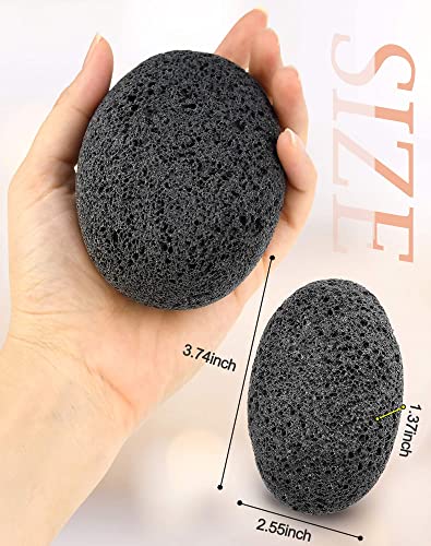 Maryton Natural Pumice Stone for Feet - Lava Foot Exfoliator Scrubber Pedicure Tools, Dead Skin Corn Callus Remover for Feet and Hands, 2 Count - style: 2pcs Pumice Stone