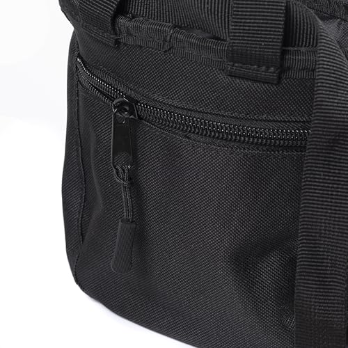 Chalk Bag for Rock Climbing – Chalk Pouch with Zippered Pocket, Brush Holder, Fleece Lining & Drawstring Closure – Limited Edition Black Bag