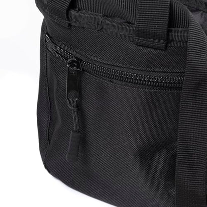 Chalk Bag for Rock Climbing – Chalk Pouch with Zippered Pocket, Brush Holder, Fleece Lining & Drawstring Closure – Limited Edition Black Bag
