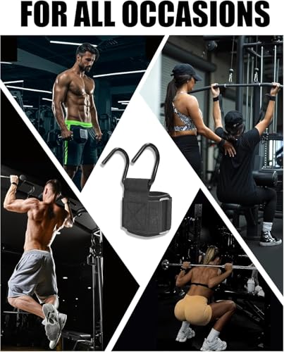 Weight Lifting Hooks (Pair), Lifting Wrist Straps For Deadlifts, Pull Ups & Shrugs, 600 Lbs(272 kg) Capacity Wristband with Thick Padding, Heavy Duty Gym Workout Grips Straps for Men and Women - color: 200kg