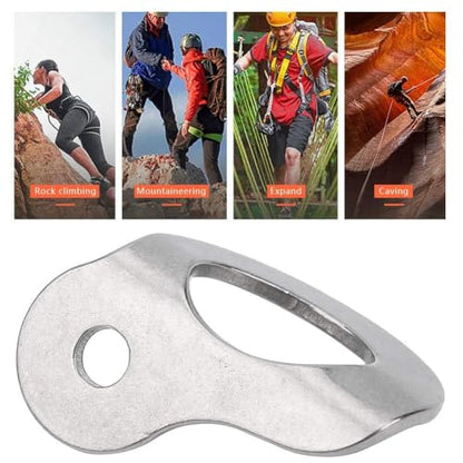 HERCHR Bolt Hanger, 2Pcs 304 Stainless Steel Bolt Hanger Outdoor Caving Protection Hardware Accessory for Outdoor Mountain Climbing - size: M8