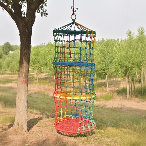 Climbing Rope Ladder for Kids Saucer Tree Swing Sets Rock Climbing Holds for Children Balance and Coordination Training Hanging Ladder for Indoor or Outdoor (3-Tier) - size: 3-tier