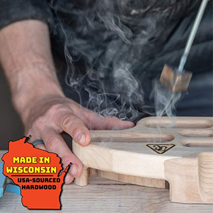 USA-Made Wood Hangboards - The Ultimate Wooden Rock Climbing Hangboards/Fingerboards - style: Buddyboard