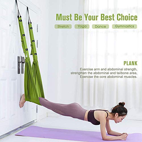 Yoga Fitness Stretching Strap, Adjustable Leg Stretcher Back Bend Assist Trainer, Improve Leg Waist Back Flexibility Home Gym Equipment for Rehab Pilates Ballet Cheerleading Splits Gymnastics - color: purple
