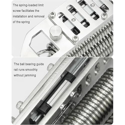 Heavy-Duty 330Lbs Grip Strengthener, 5 Spring Adjustable Hand Gripper Trainer, 304 Stainless Steel No Slip Handle for Climbing