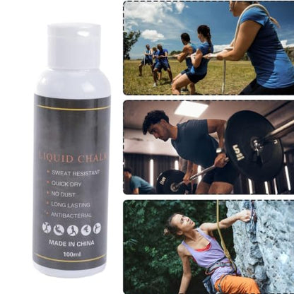 Chalk Liquid Grip Enhancer Sports – Powder Grip Enhancer Chalk Liquid for | Grip Enhancer Chalk Liquid for Rock Climbing Badminton Weightlifting | Gymnastics Fitness Tennis Golf Chalk Liquid Grip - color: 100ML
