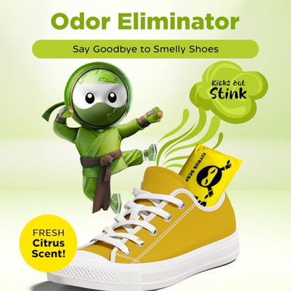 Shoe Ninja Shoe Deodorizer - Shoe Odor Elimination with Activated Charcoal, Versatile and Reusable Shoe Smell Remover, Boxing Glove Deodorizer, and Shoe Freshener, Great for Sports - 1 Pack Count of 2 - size: 1 Count (Pack of 2)
