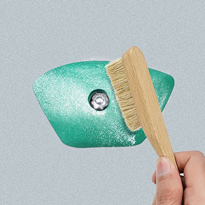 Premium Rock Climbing Brush with Thick Ultra Durable Boar's Hair Bristles, Bouldering Brush with Strong Handle, Climbing Gift for Rock Climbers (CJ-CB2008A+CJ-CB2045B(2 Pcs)