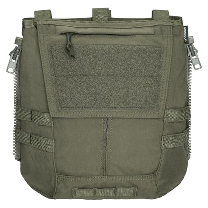 IDOGEAR Tactical Zip-on Panel Pouch Military Backpack Vest Accessory Bag for CPC AVS JPC2.0 - color: Ranger Green