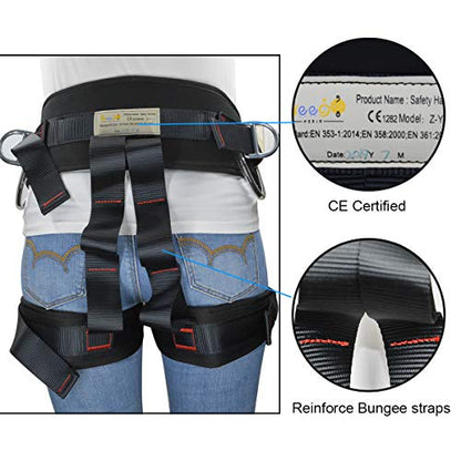 Climbing, Safety Safe Seat Belt for Outdoor Tree Climbing, Outward Band Expanding Training Large Size,Climbing Gear