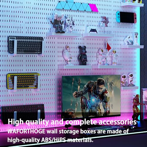 Revamp Your Space With A Versatile Pegboard Kit - Effortlessly Organize Home, Office, And Gaming Setup With Customizable Hanging Solutions (White)