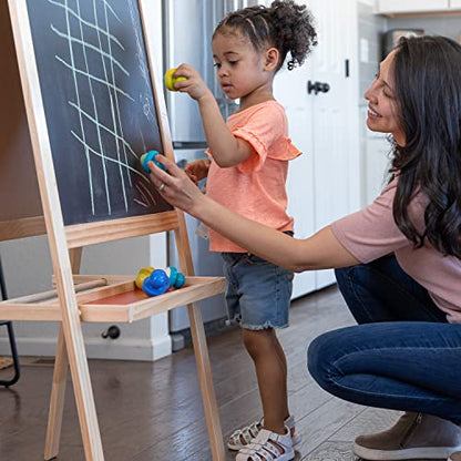 READY 2 LEARN Easy Grip Chalk Refills - 6 Colors - Ages 18m+ - Non-Toxic Toddler Sidewalk Chalk - Handles Sold Separately | Non-Toxic Toddler Sidewalk Chalk for Ages 18m+, Handles Sold Separately