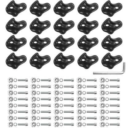 20PCS Rock Climbing Holds for Kids Climber,Extra Large Adult Rock Climbing Stones,Wall Stones with Screw Pad and Nut for Outdoor Indoor Climbing Frames Children Playground